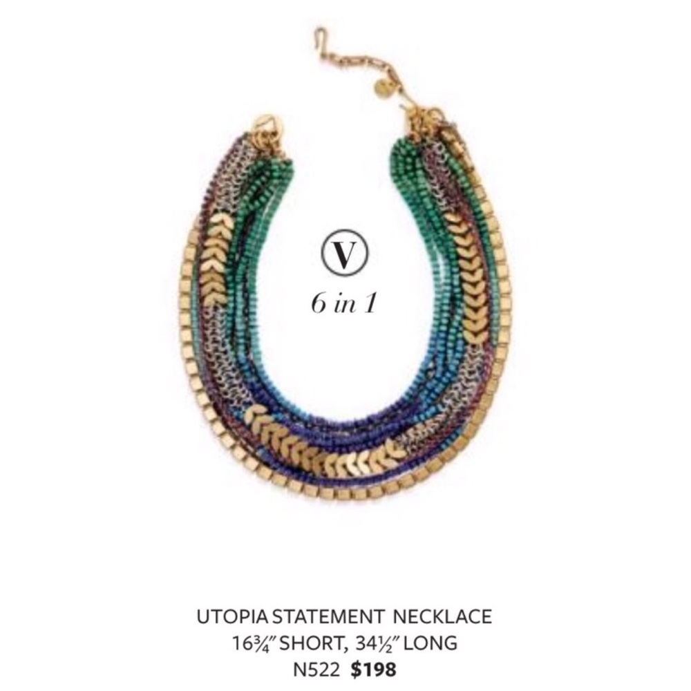 Stella & Dot 6-in-1 Utopia Statement Necklace